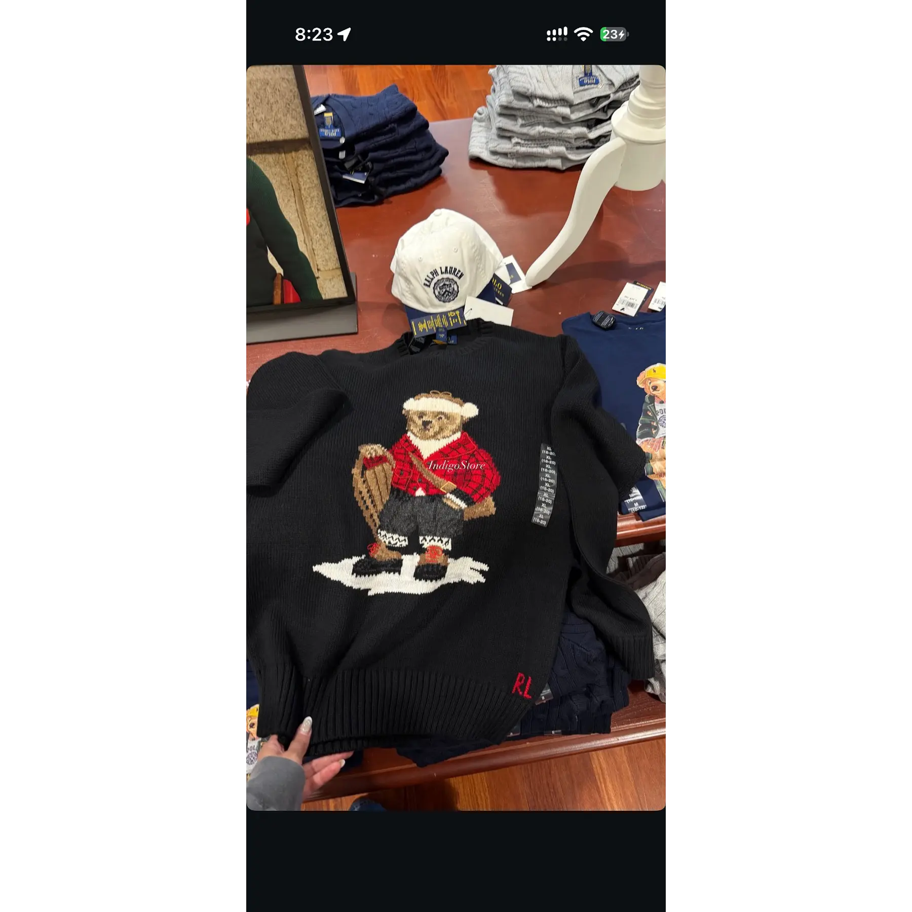 Polo Ralph - Sweater black juvenil