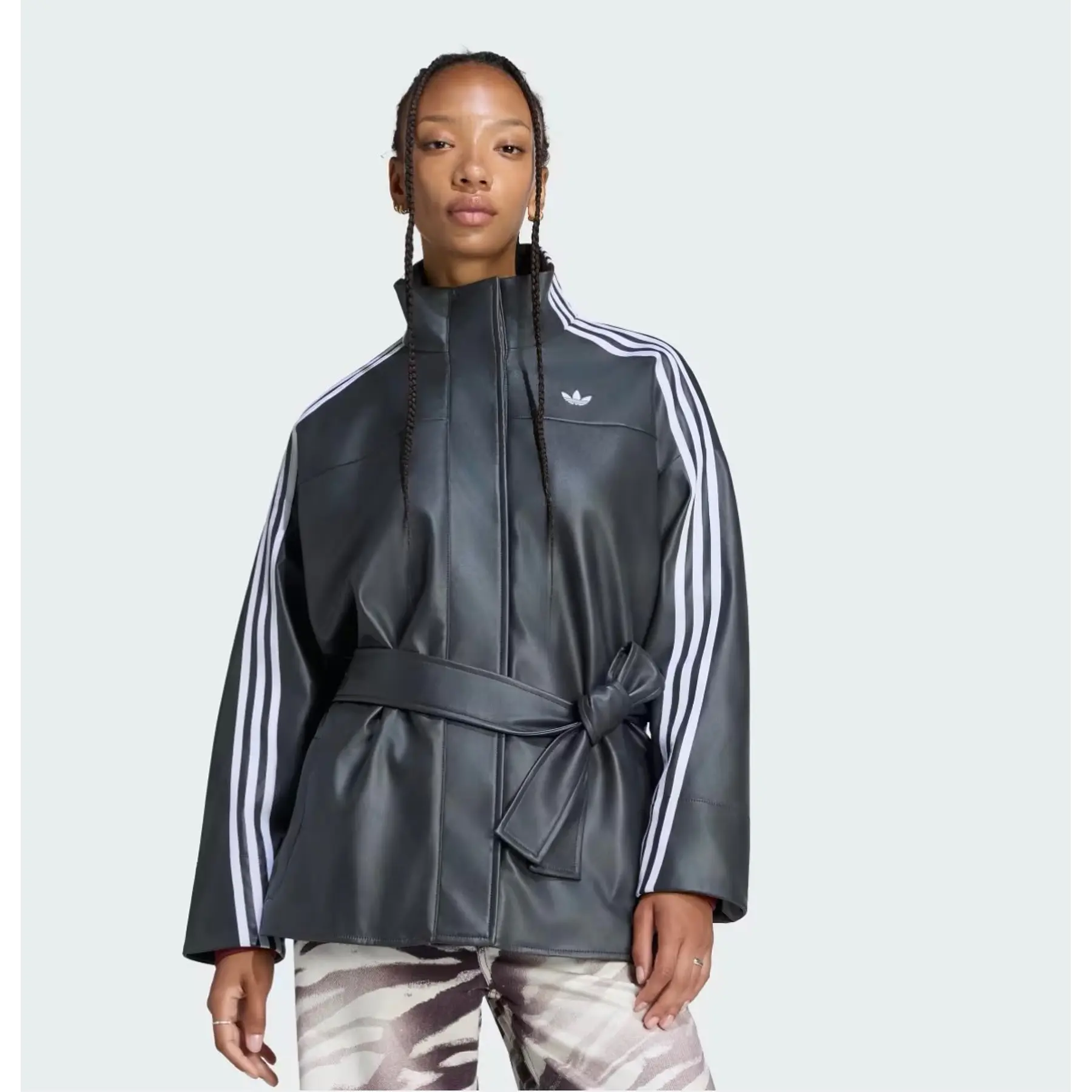 ADIDAS - PLEATHER JACKET BLACK