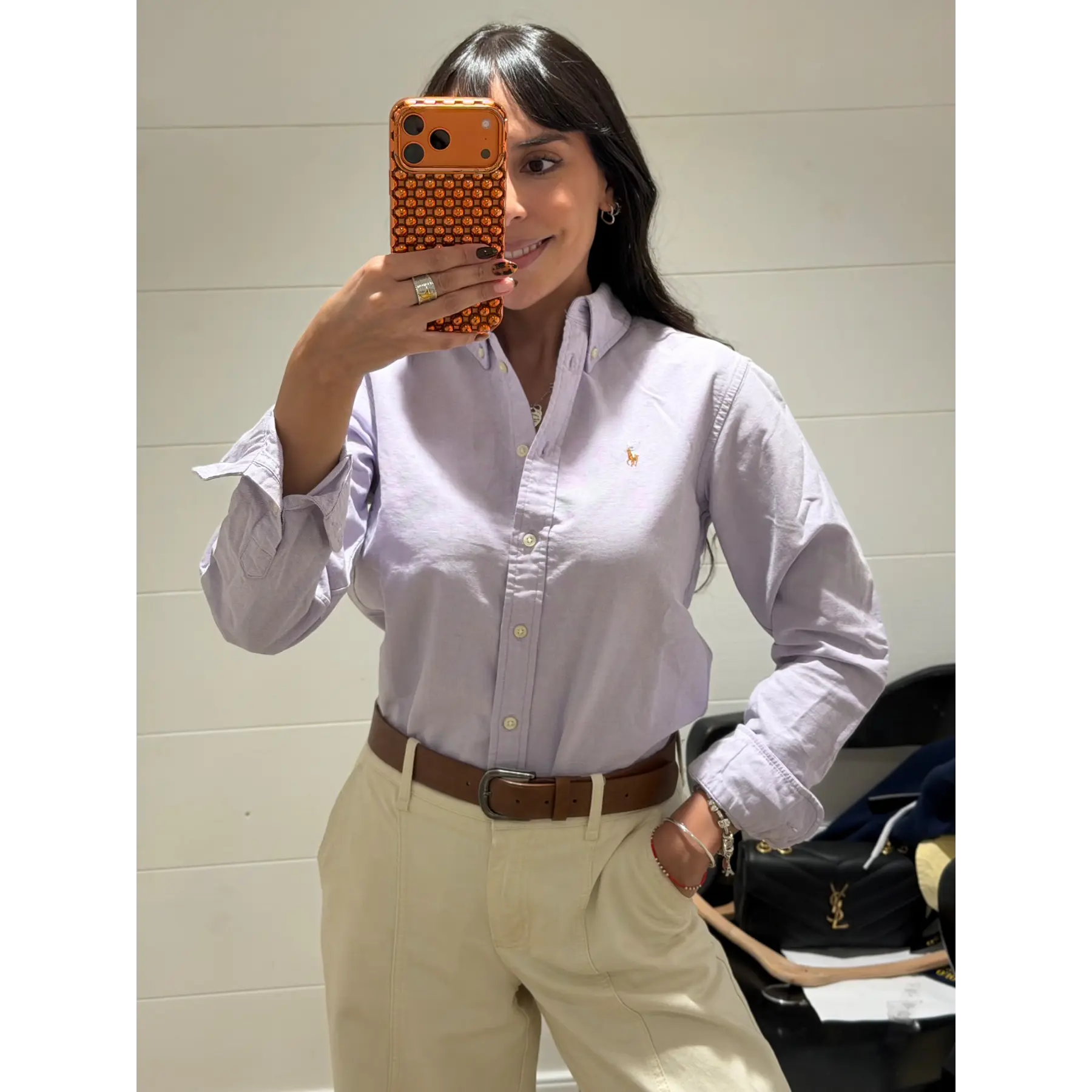 Polo Ralph Lauren - Camisa Oxford Lilac