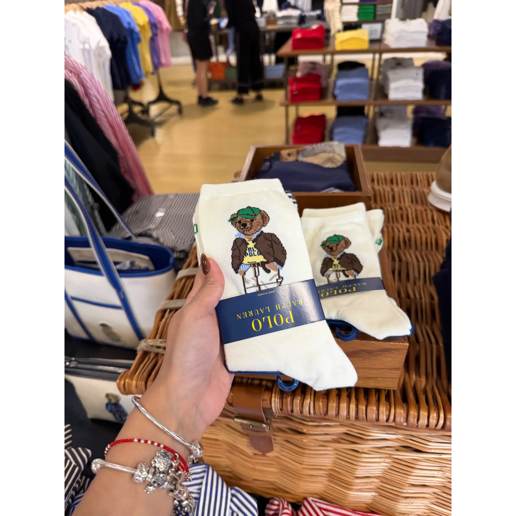 Polo Ralph Lauren - Calcetines Polo Bear Gorra Verde