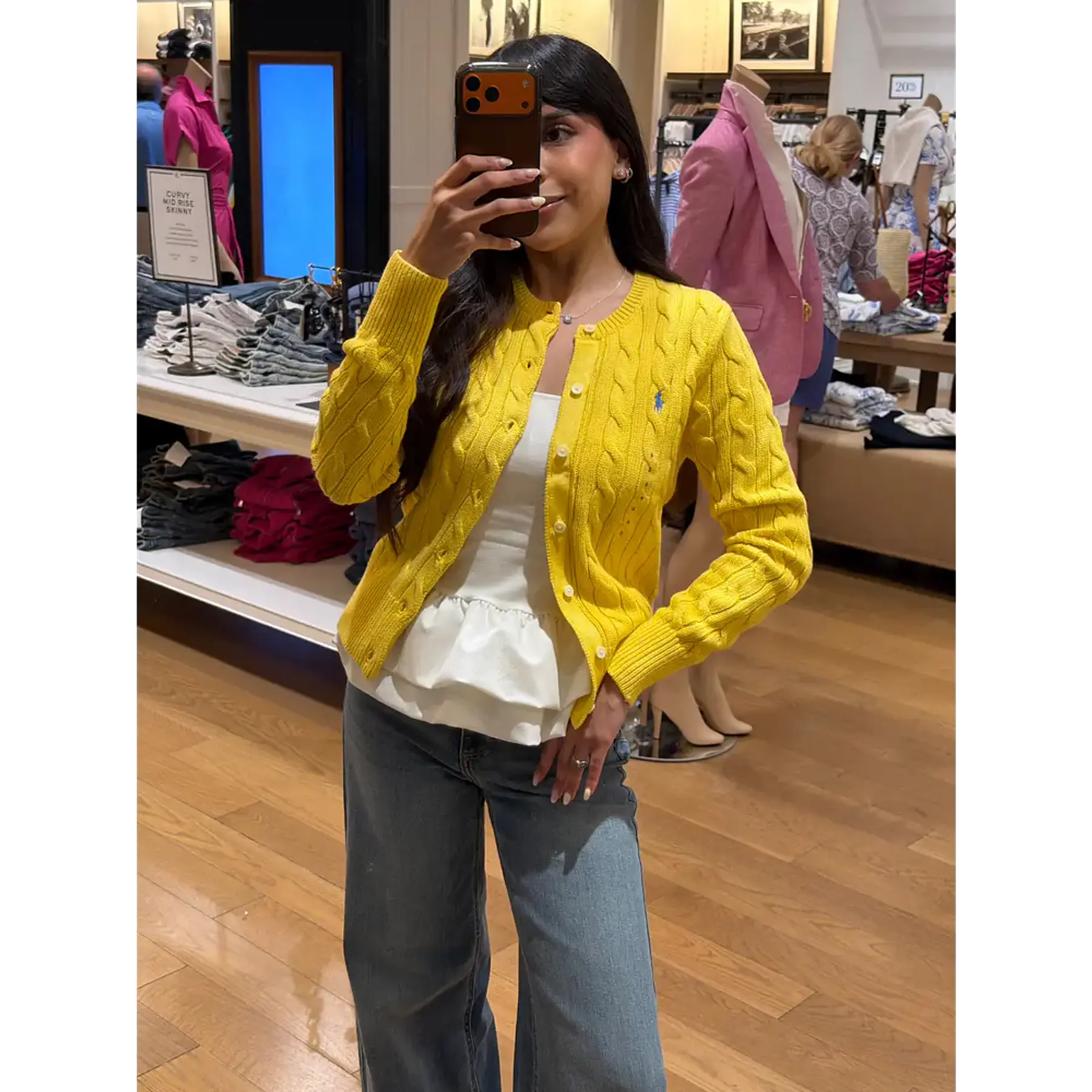 ABONO INDIGO STORE (IMPORTANTE: Polo Ralph Lauren - Cardigan Amarillo (Talla: XS) $149.990)