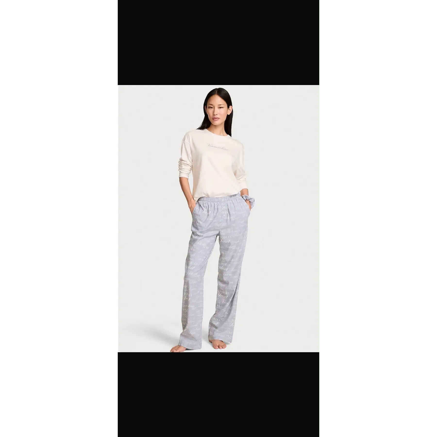 Victoria Secret - Pajama Set scrunchies  gris