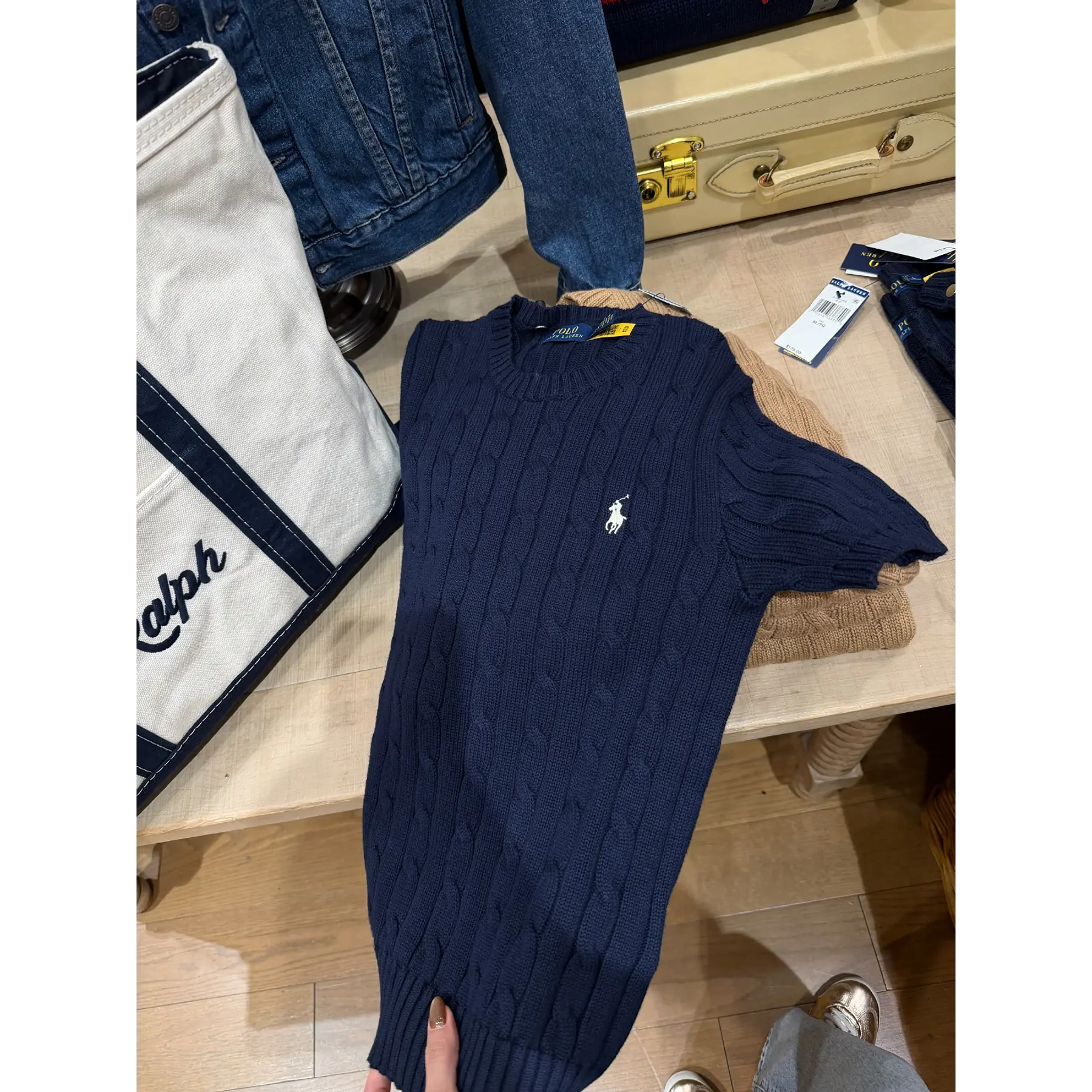Polo Ralph Lauren - sweater azul marino manga corta