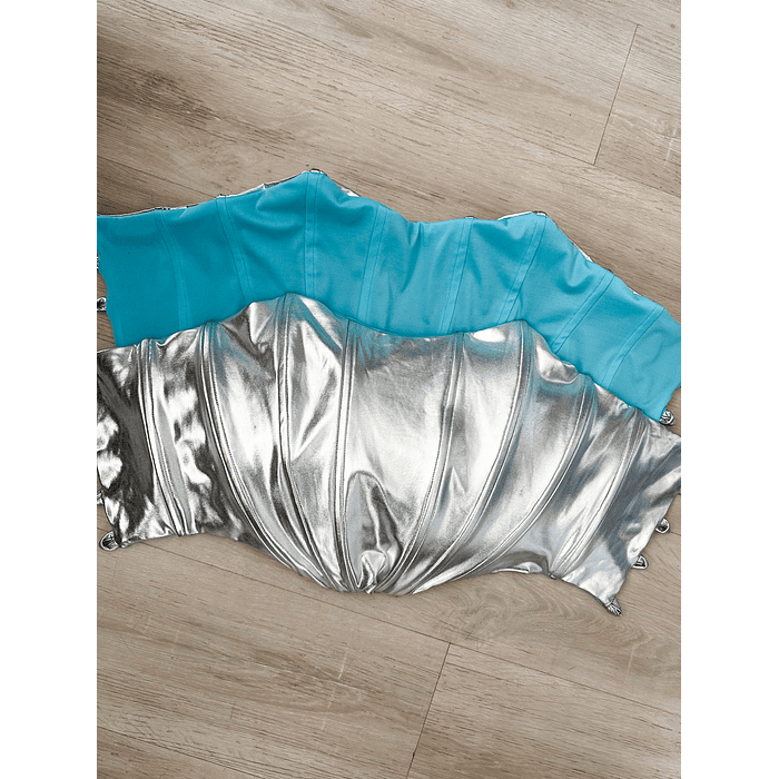 Corset Véneto Sky Blue Silver Reversible 2