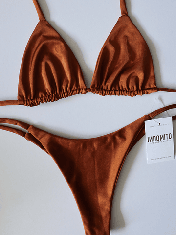 Conjunto Bikini Top Mykonos-Bottom Mancora | Terracota