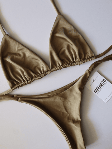 Conjunto Bikini Top Mykonos-Bottom Mancora | Dorado