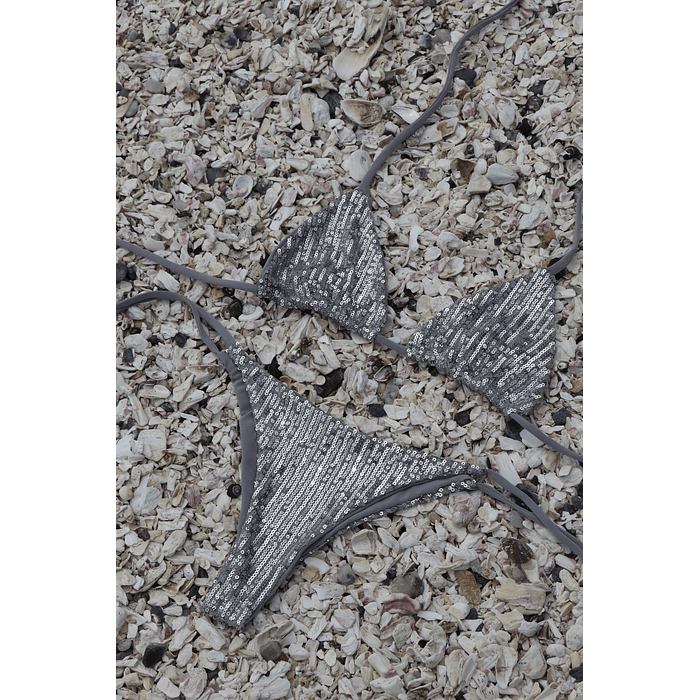 Conjunto Bikini Shine | Gris 2