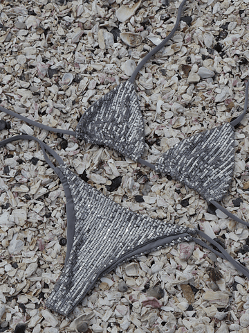 Conjunto Bikini Shine | Gris