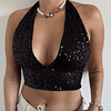 Top Palermo lentejuelas negro 1
