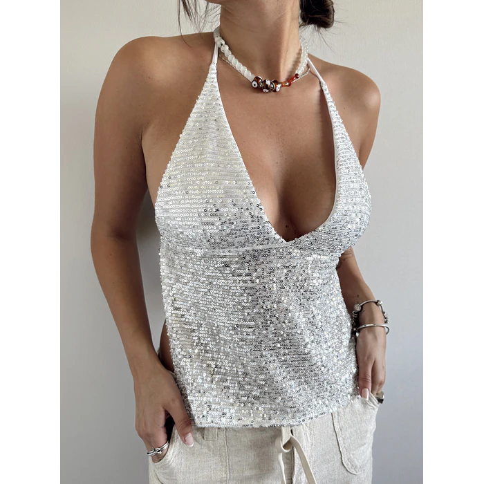 Top Biella Malla Blanco