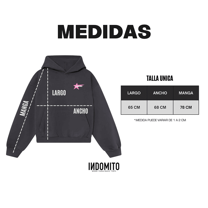 Hoodie Born to Shine ★★ Gris Rosa boxy fit  4