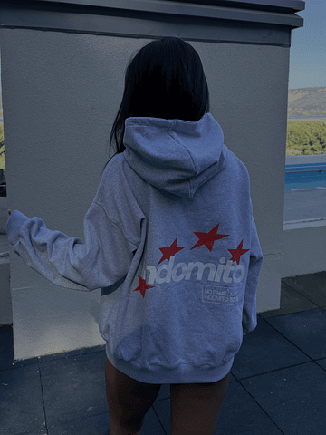 Hoodie INDOMITO STAR ★★ Melange boxy fit