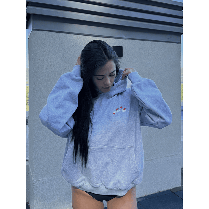 Hoodie INDOMITO STAR ★★ Melange boxy fit 2