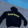 Hoodie FEARLESS ⟣ Navy blue boxy fit 1