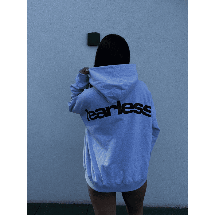 Hoodie FEARLESS ⟣ Melange boxy fit 1