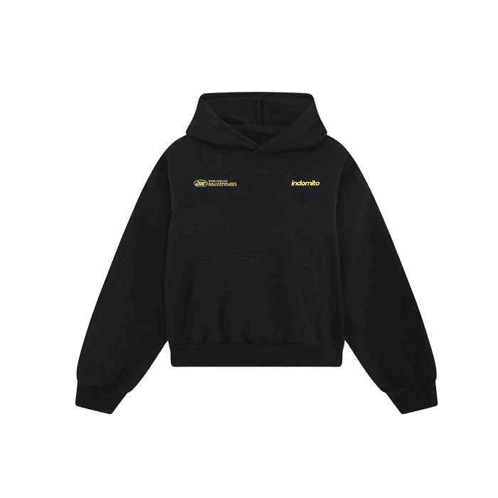 Hoodie FEARLESS ⟣ Gris boxy fit 1