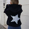 Hoodie Star ★ Navy blue boxy fit 1
