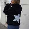 Hoodie Star ★ Navy blue boxy fit 3