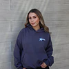 Hoodie Born to Shine ★★ Gris Celeste boxy fit 2