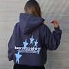 Hoodie Born to Shine ★★ Gris Celeste boxy fit 1