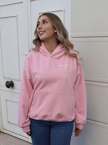 Hoodie Stars ★ Rosa boxy fit