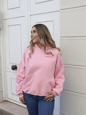 Hoodie Create ★ rosa red boxy fit