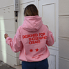 Hoodie Create ★ rosa red boxy fit 1