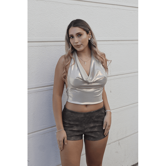 Top drapeado gold glossy 1