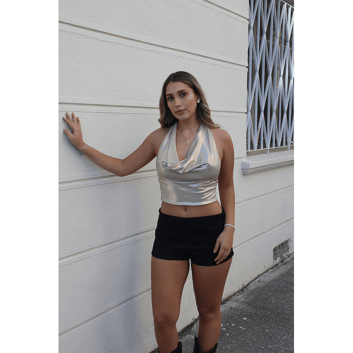 Microshort gamuza black 3