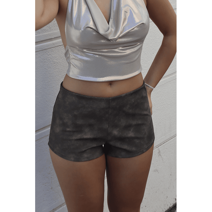 Microshort ecocuero cafe 1