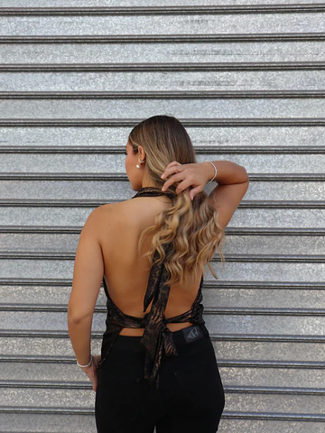 Top Venecia animal print cafe