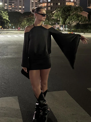 Vestido Delfi Negro