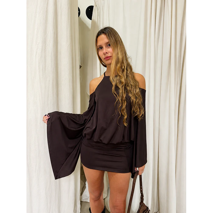 Vestido Delfi Chocolate 1