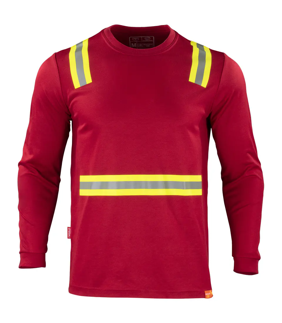 Polera Hibrida Dual HI -VIS Manga Larga Hombre 4