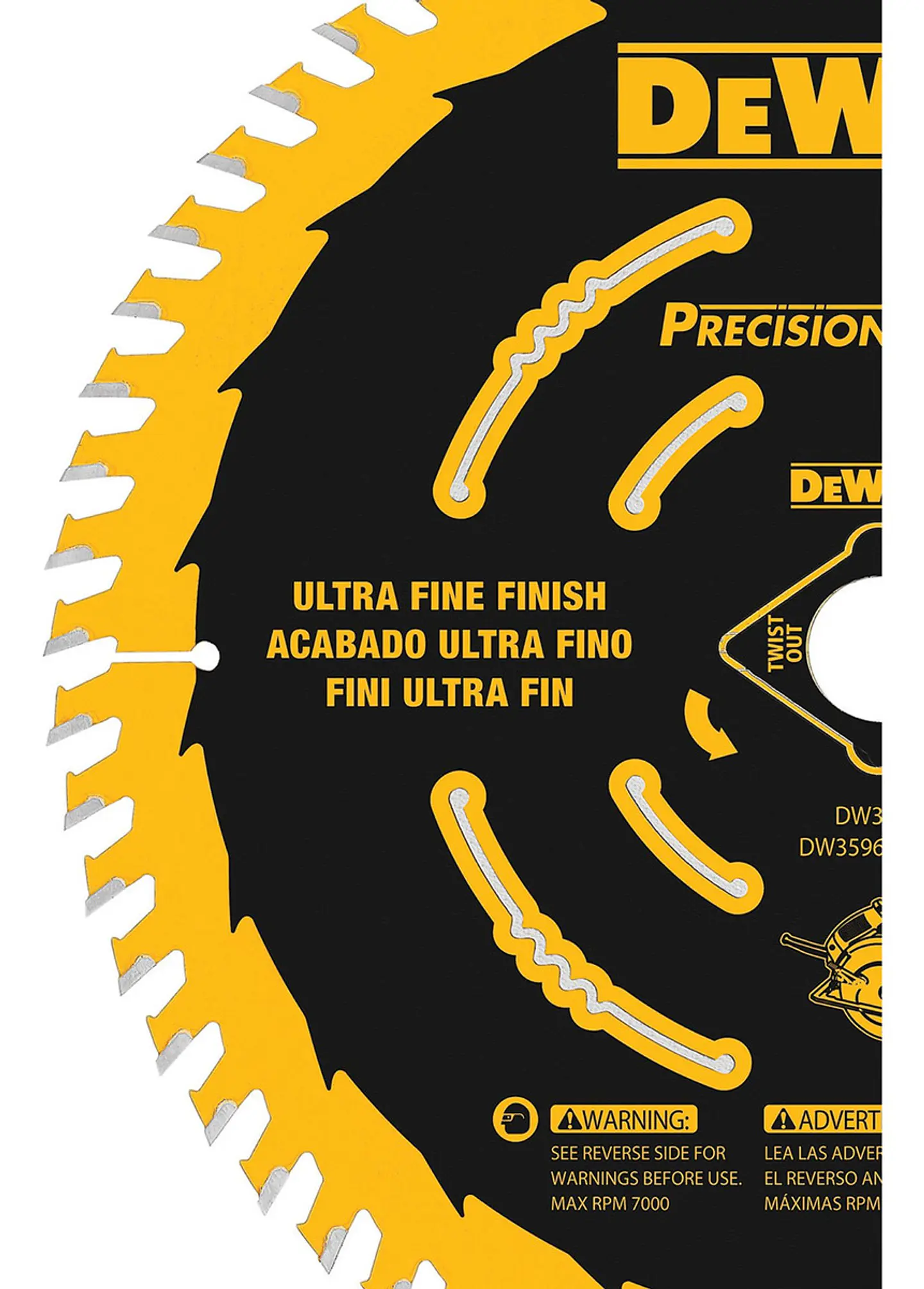DISCO SIERRA 7-1/4'' CORTE ULTRA FINO 60D DW3196 DEWALT 2
