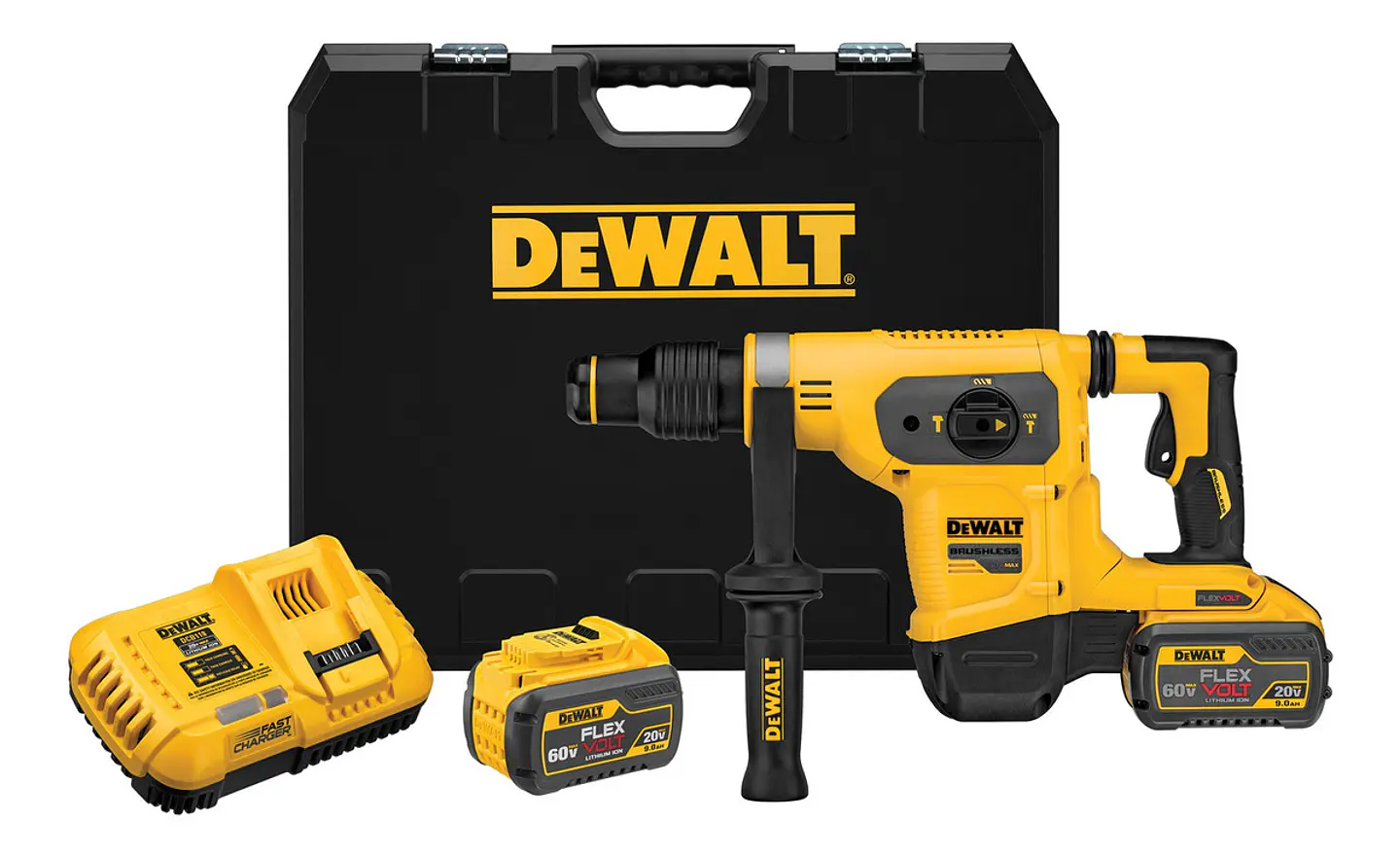 ROTOMARTILLO SDS MAX 60V 5KG DCH481X2-B2C + MALETA DEWALT 1