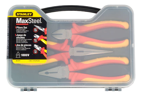 JUEGO DE ALICATES 3 PIEZAS MAXSTEEL 1000V STANLEY
