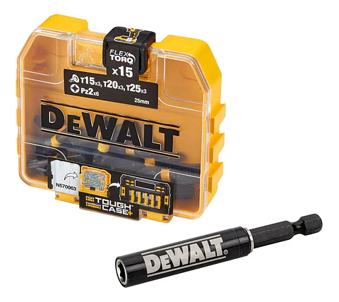 SET 15 PUNTAS + ADAPTADOR MAGNETICO DT70522T-QZ DEWALT