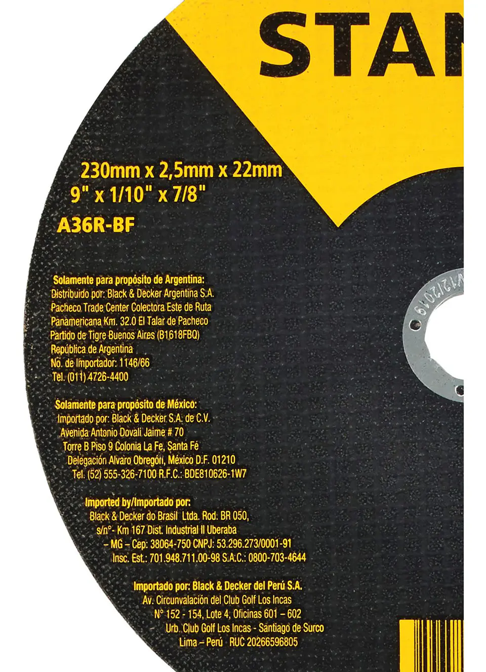 DISCO CORTE METAL INOX 9x2,5MM STA8069 STANLEY 2