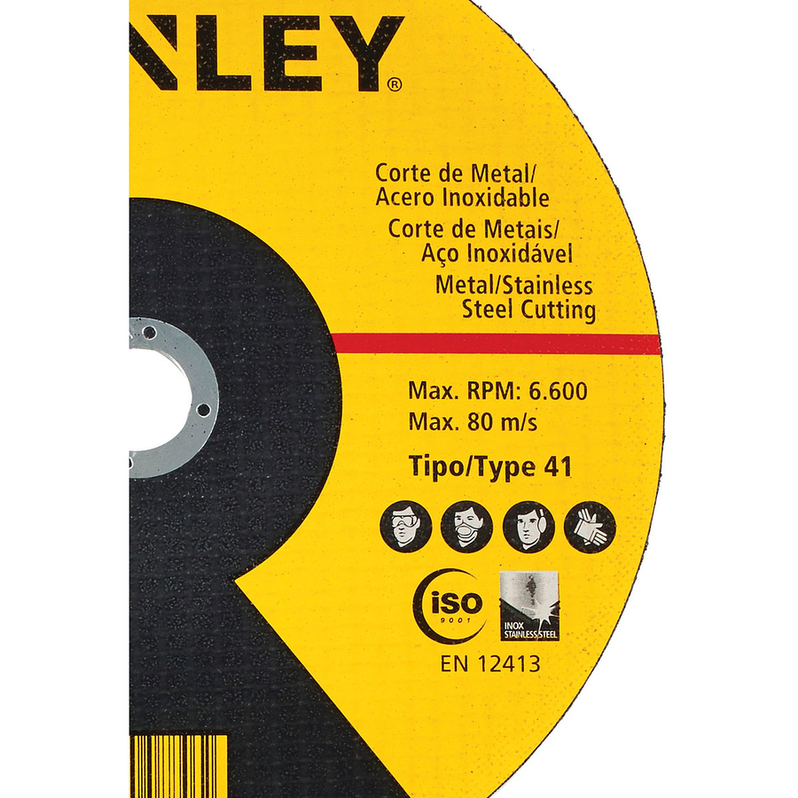 DISCO CORTE METAL INOX 9x2,5MM STA8069 STANLEY