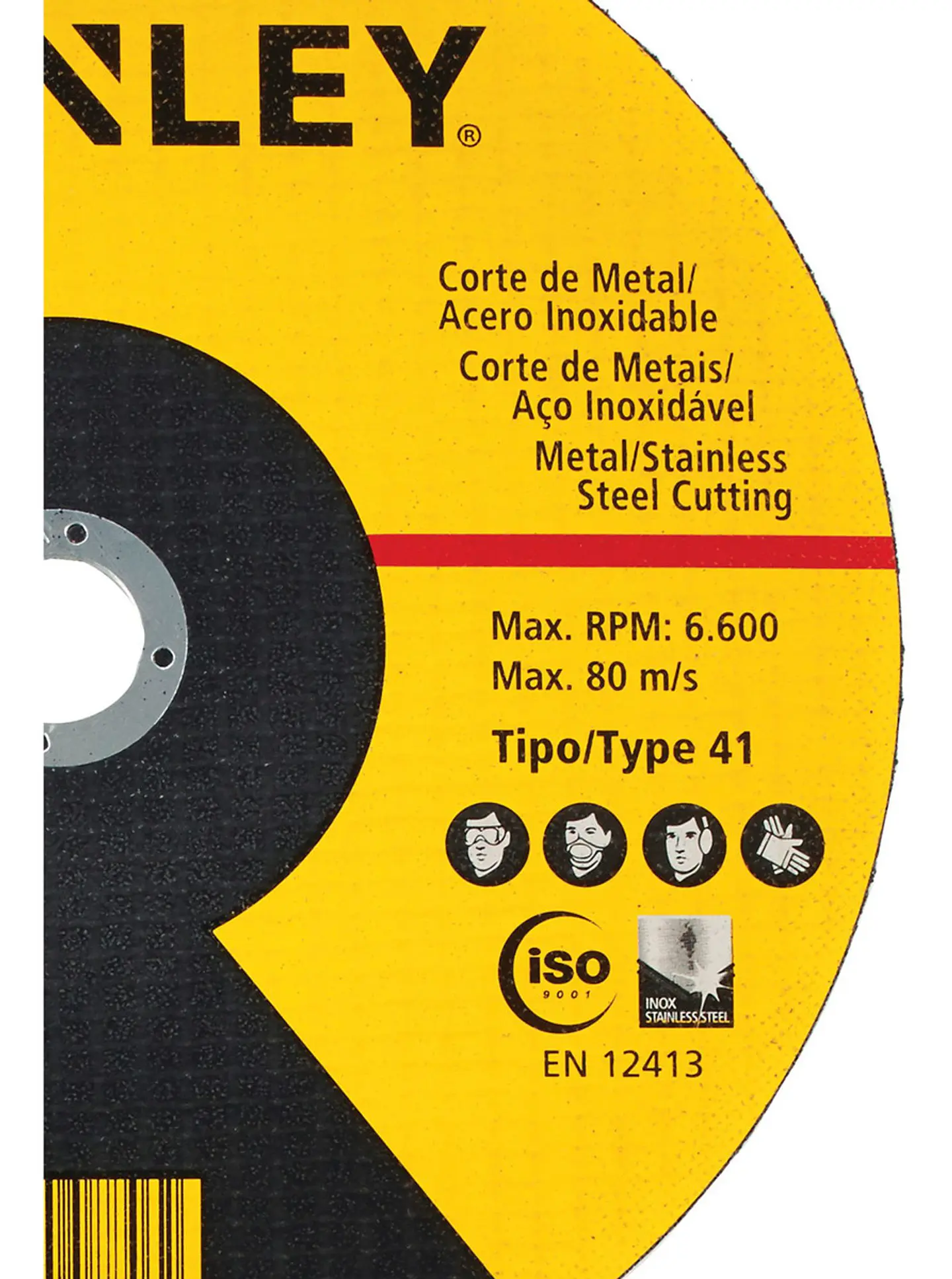 DISCO CORTE METAL INOX 9x2,5MM STA8069 STANLEY 3