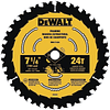 DISCO SIERRA CORTE RAPIDO 7-1/4 24 DIENTES DWA171424 DEWALT