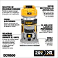 FRESADORA COMPACTA 20V BRUSHLESS S/BATERIA DCW600B DEWALT - Miniatura 2