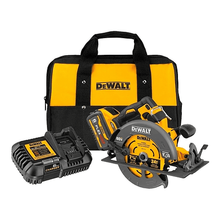 KIT SIERRA CIRCULAR 7 1/4" 60V + 1 BATERIA DCS578T1-B2C DEWALT