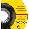 DISCO CORTE METAL 4.5x3mm STA0410 STANLEY ( CAJAS 25 U )