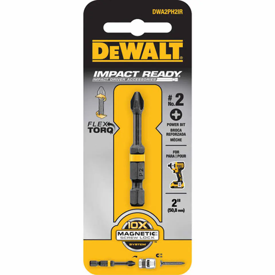 PUNTA ATORNILLAR PH2 50MM IR FLEXTORQ DWA2PH2IR DEWALT 1