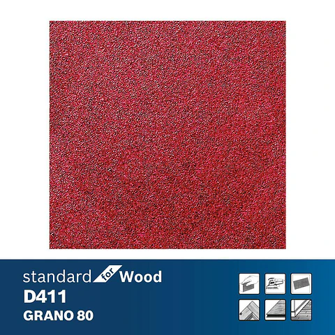 LIJA MANUAL PARA MADERA (Red for WOOD) 225x275 G80 BOSCH