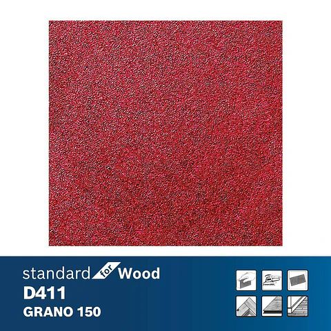 LIJA MANUAL PARA MADERA (Red for WOOD) 225x275 G150 BOSCH