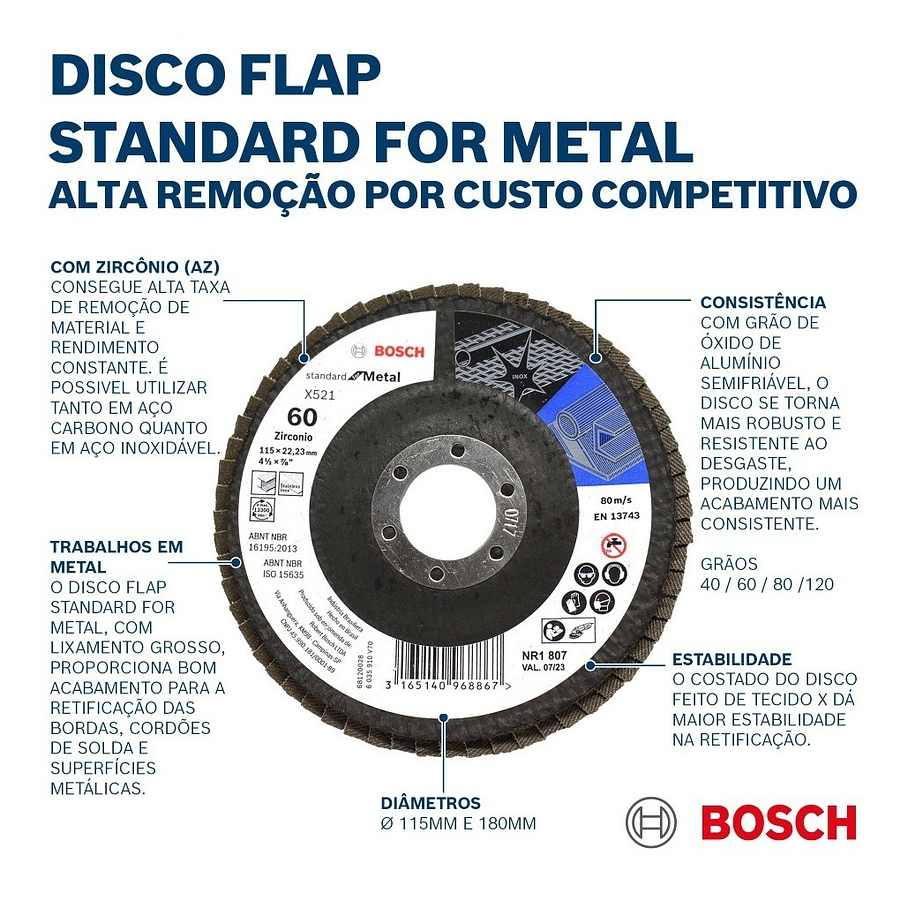 DISCO FLAP STANDARD For METAL 4,5