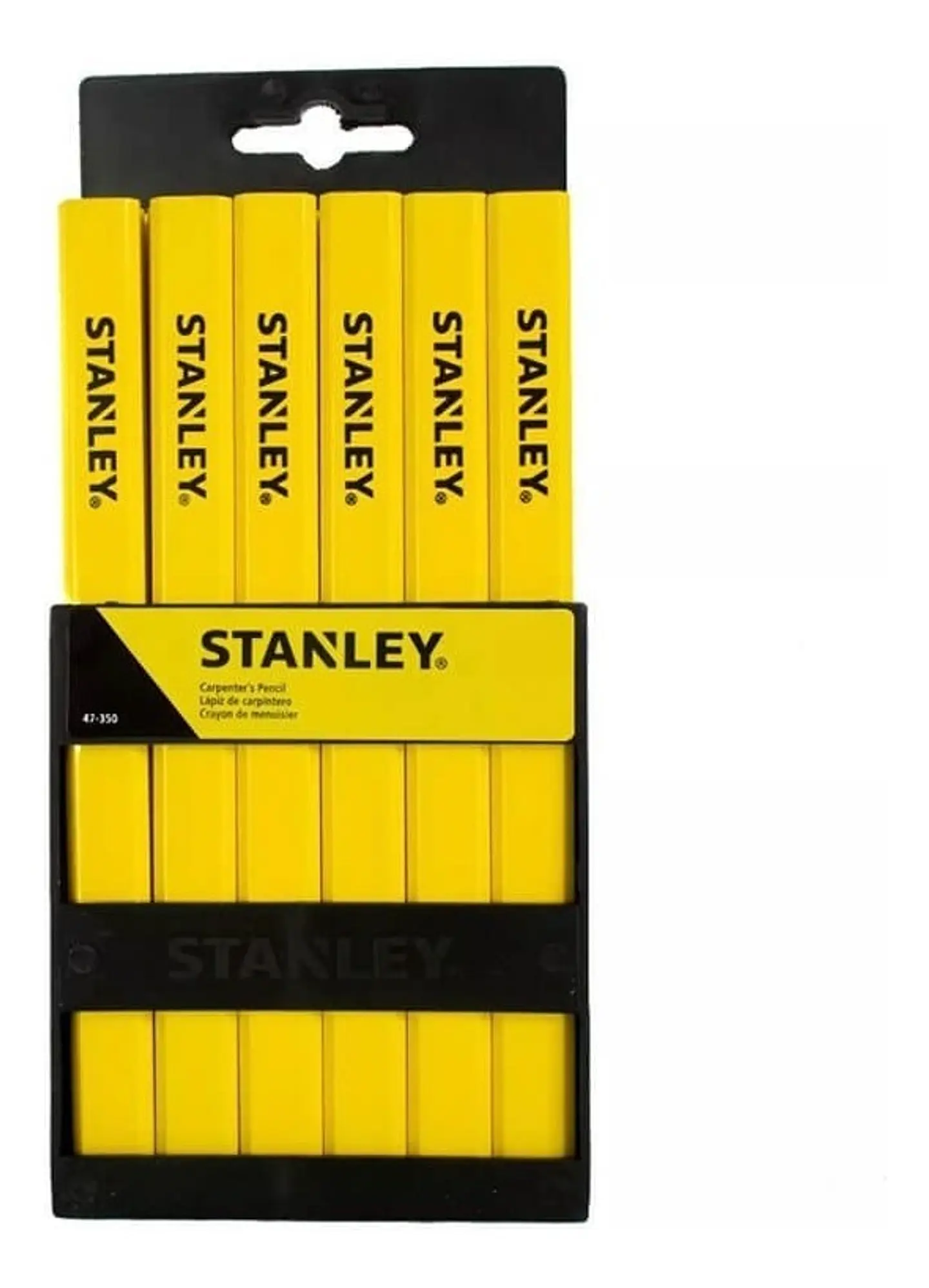 LAPIZ PARA CARPINTERO DE GRAFITO N2 ( CAJA 72 UN ) STANLEY 1